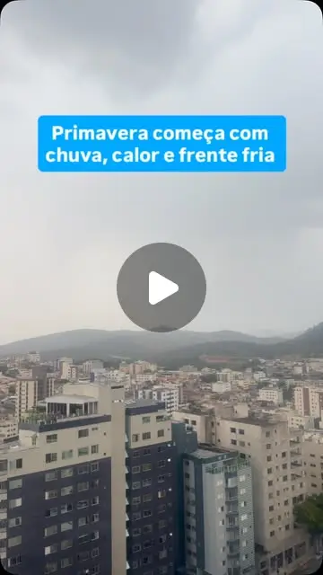 Primavera chega com chuva forte, frente fria e alerta de tempestade