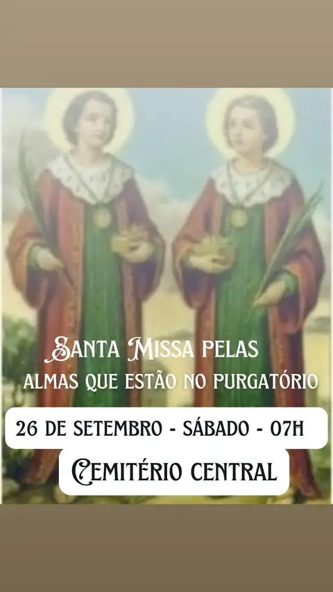 Santa Missa pelas Almas do Purgatório no Cemitério Central