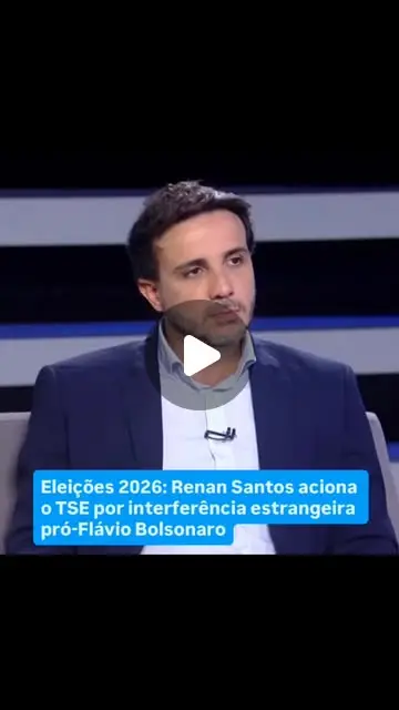 Renan Santos alerta sobre interferência dos EUA nas eleições