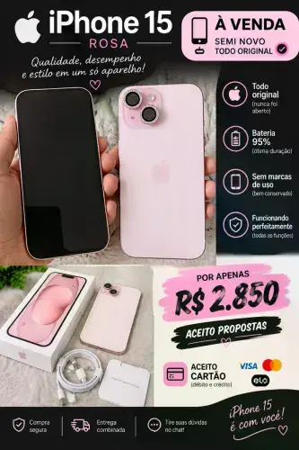 iPhone 15 sem nenhum detalhe