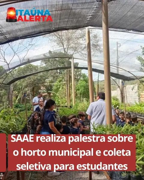 Horto Municipal promove palestra sobre educação ambiental