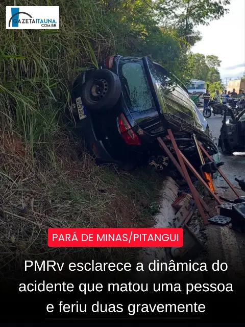 Colisão frontal entre Ecosport e Gol deixa uma morta e dois feridos