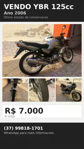 Vende-se YBR125
