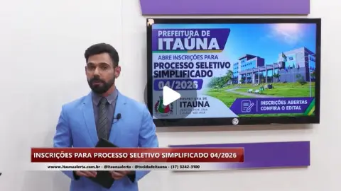 Prefeitura abre inscrições para Processo Seletivo 04/2026