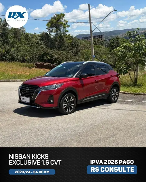 Nissan Kicks Exclusive 1.6 CVT 2024 – 54 mil km