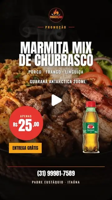 Promoção mix de churrasco com frete grátis