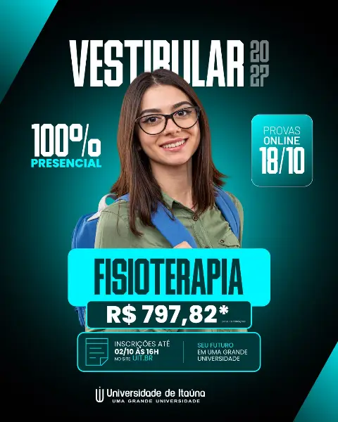 Fisioterapia: inscrições abertas para o vestibular 2027
