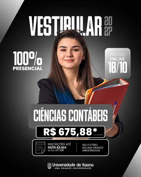 Vestibular de Ciências Contábeis com inscrições abertas