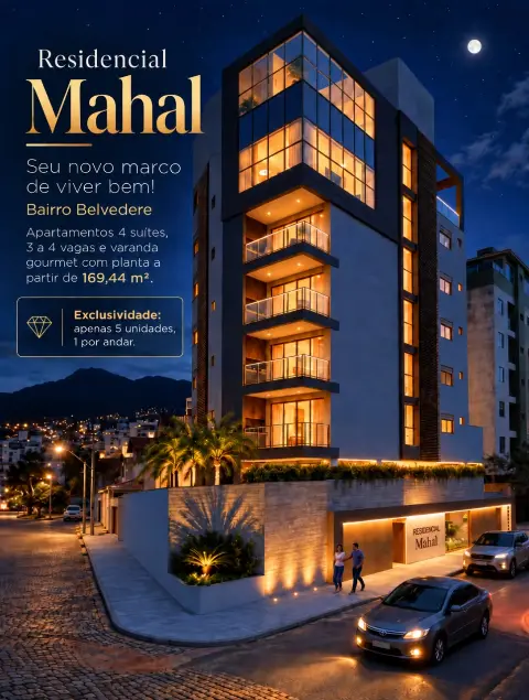 Residencial Mahal no Belvedere: apartamentos de alto padrão