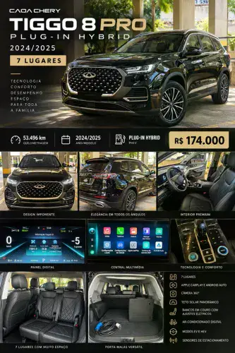 Chery Tiggo 8 Pro 1.5 Turbo (híbrido) 2024
