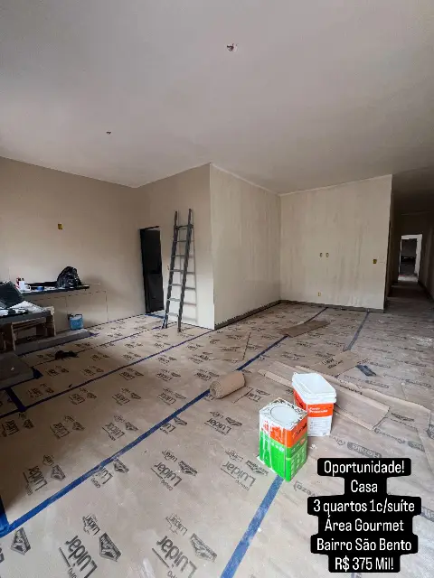 Casa 3 quartos com suíte no Bairro São Bento