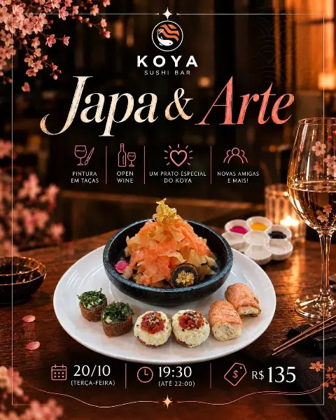 Ateliê de Pintura da Maison Nalin no KOYA Sushi Bar