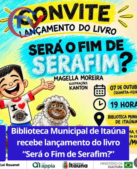 Lançamento do livro "Será o Fim de Serafim?" na Biblioteca