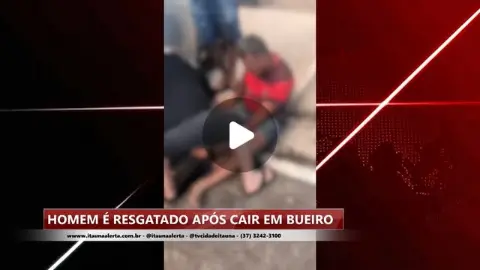 Homem é resgatado após cair em bueiro no Morada Nova