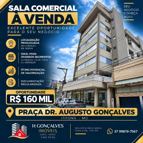 Sala comercial à venda no Centro
