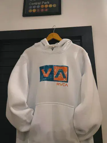 Moletom RVCA Branco Oversized