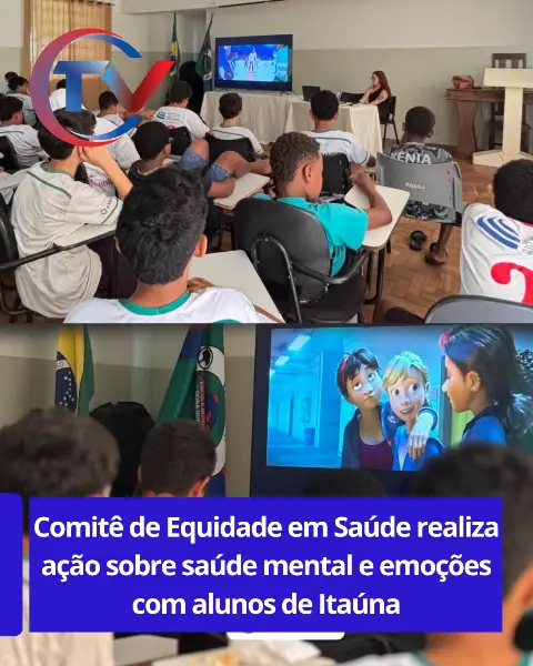 Ação de saúde mental na Escola Dona Dorica em Itaúna