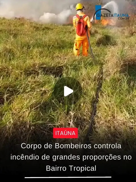 Incêndio atinge vegetação no Bairro Tropical e ameaça casas
