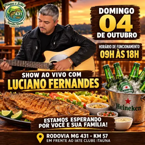 Show ao vivo com Luciano Fernandes no Família Tchola
