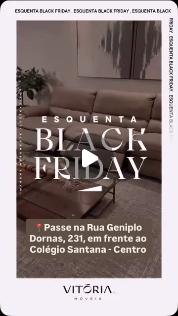 Black Friday na Vitória Móveis com até 80% de desconto