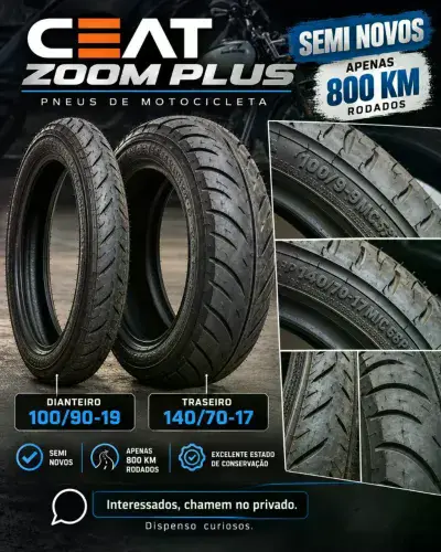 Pneus de Moto CEAT Zoom Plus Semi-novos