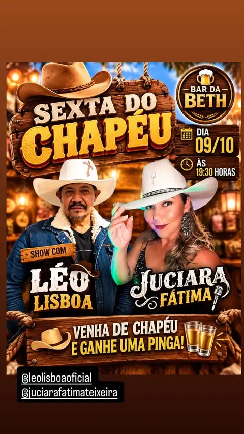 Sexta do Chapéu – Show com Léo Lisboa no Bar da Beth