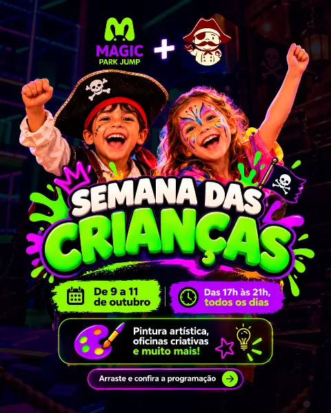 Semana das Crianças no Magic Park Jump
