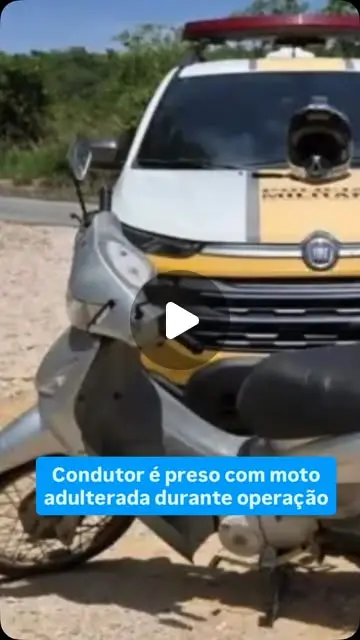 Homem de 42 anos preso com Honda Biz clonada em Carmo do Cajuru