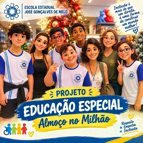 Almoço do Projeto Educação Especial na Escola José Gonçalves de Melo