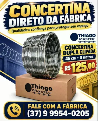 Cerca Concertina Dupla Clipada 45cm 8m