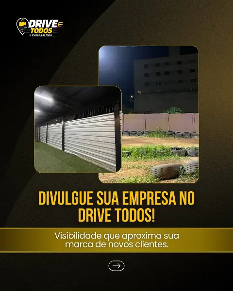 Espaço para divulgação de marca no Drive Todos