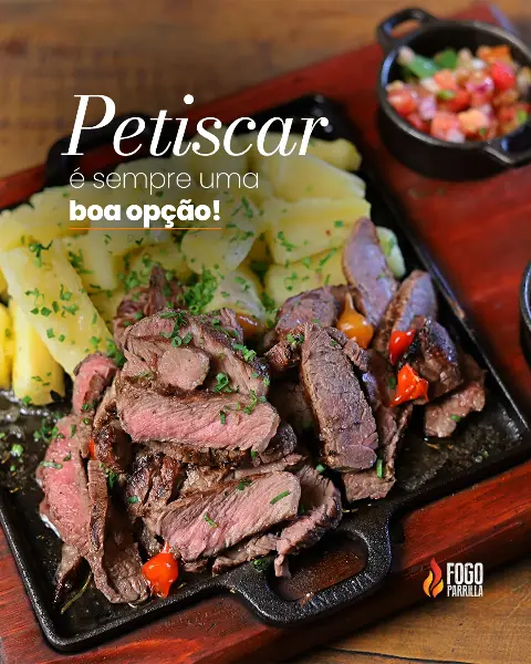 Fogo Parrilla: porções variadas para petiscar