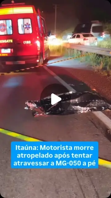 Caminhoneiro morre atropelado na MG-050 em Itaúna