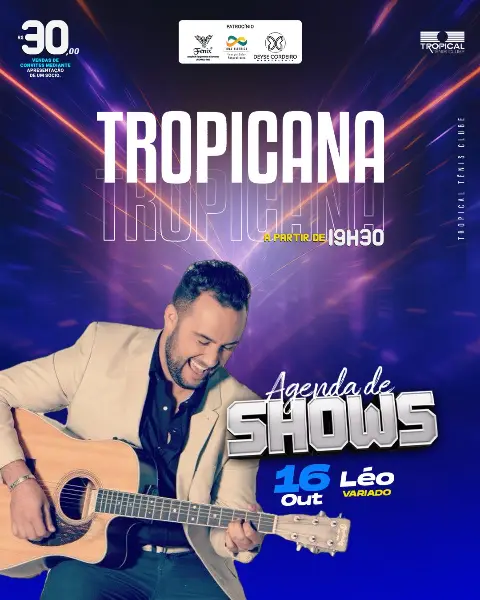 Show Léo no Tropical Tênis Clube – 16 de outubro