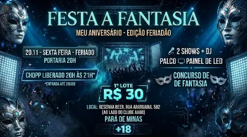 Festa a Fantasia ( Pará de Minas, Resenha Beer)