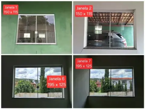 Saldão janelas e portas de vidro temperado + guarda-corpos - lote p/ construção