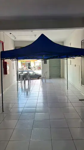 Tenda Gazebo Sanfonada 3x3m Azul Impermeável - Articulada com Bolsa