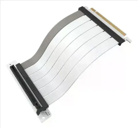 Cabo Riser Cooler Master V2, Pcie 4.0 X16, 200mm, Branco