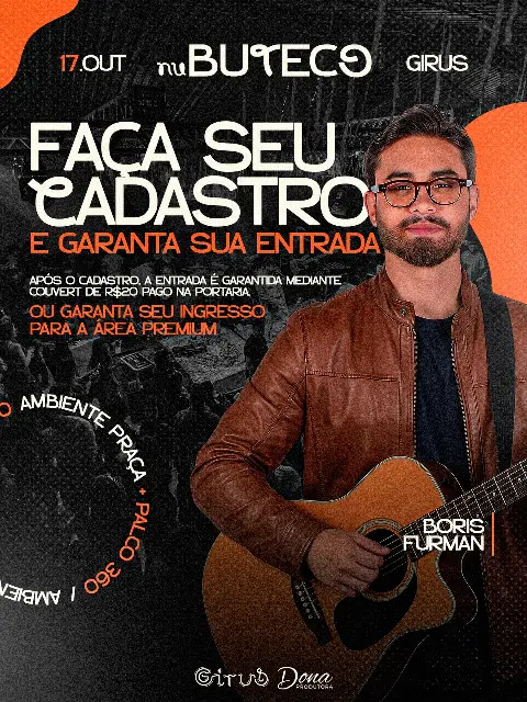 Show O Boris Furman na Girus – 17 de outubro