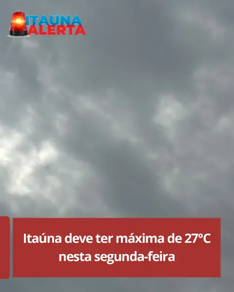 Previsão de tempo: céu parcialmente ensolarado