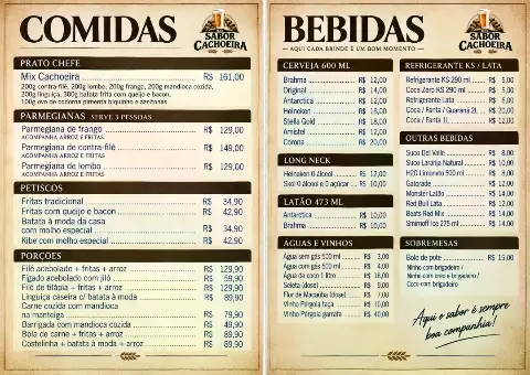 Bar Sabor Cachoeira: pratos à la carte e porções em Itatiaiuçu