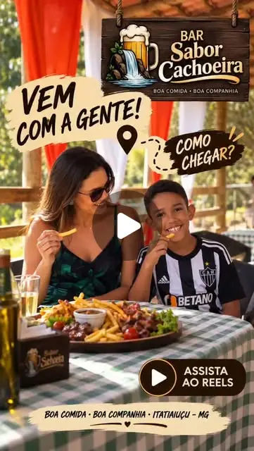 Domingo em família no Bar Sabor Cachoeira