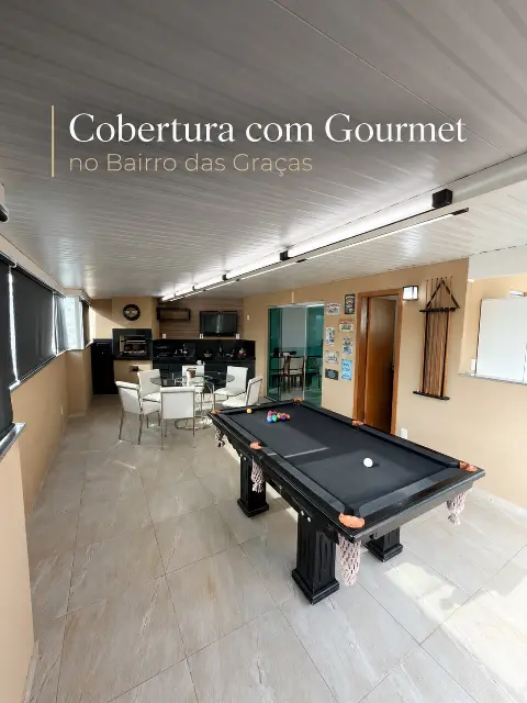 Cobertura 3 quartos com 154 m2 nas Graças