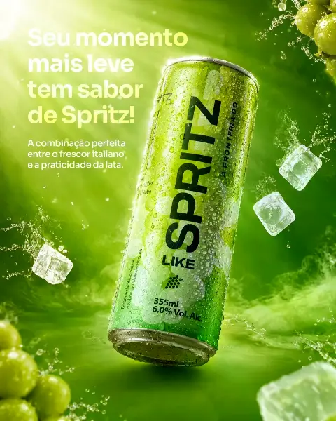 Spritz em lata gelado no Laut Express