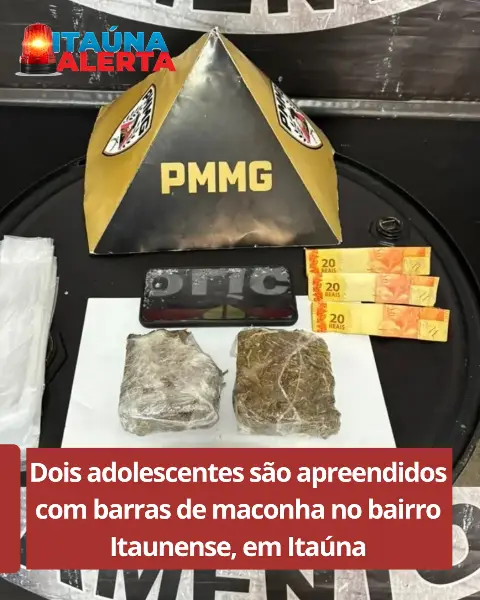 Dois adolescentes apreendidos por tráfico de drogas no bairro Itaunense