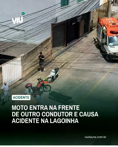 Acidente com motos na Lagoinha deixa motociclista ferido