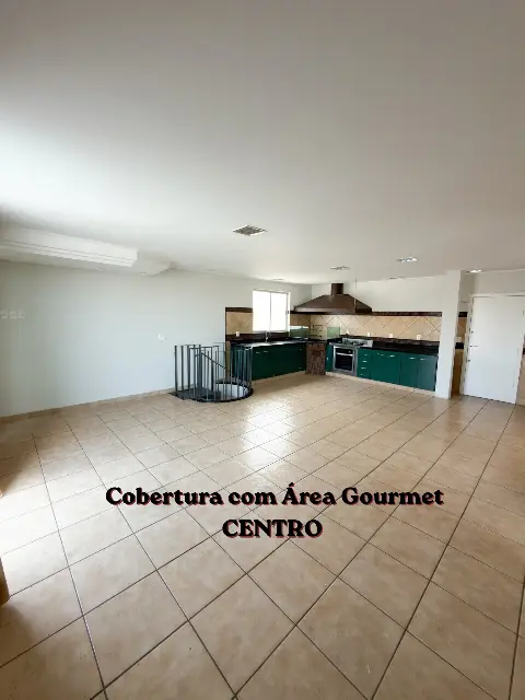 Cobertura 3 quartos com área gourmet no Centro