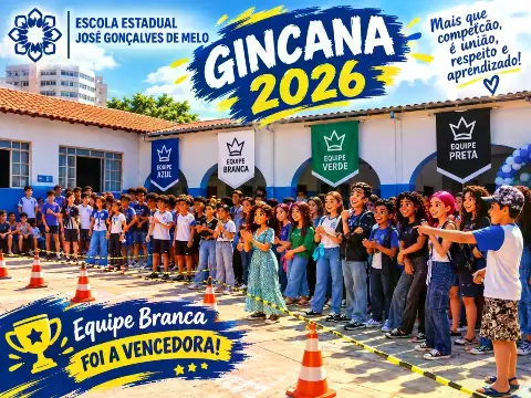 Gincana 2026 na Escola Estadual José Gonçalves de Melo