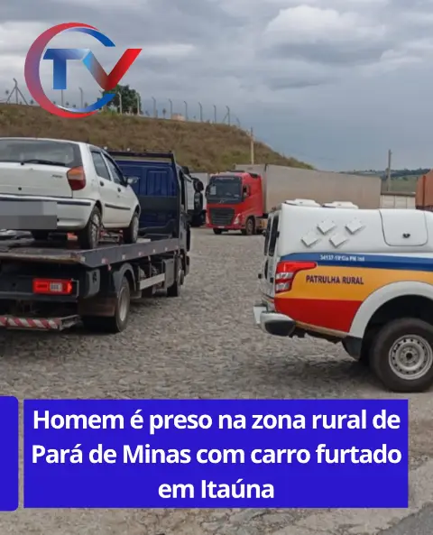 Homem é preso dirigindo carro furtado em Pará de Minas