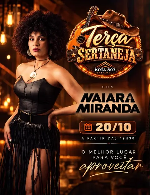 Terça Sertaneja com Naiara Miranda no Kota 807